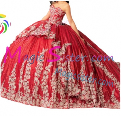 Topselling Beautiful Red Quinceanera Dress