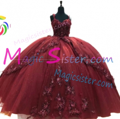 Hotselling Burgundy Quinceanera Dress