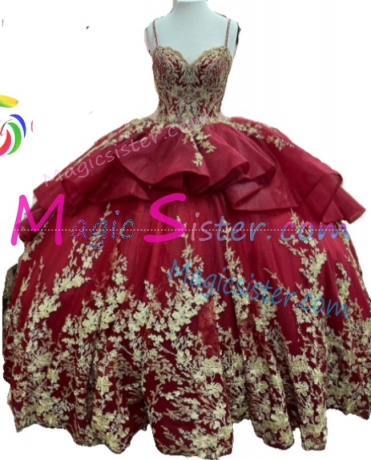 Hotselling Factory Wholesale Burgundy Quinceanera Dress