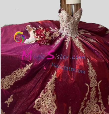 Hotselling Beautiful Burgundy Quinceanera Dress