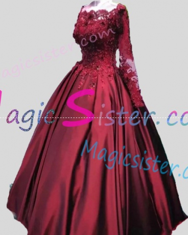 Hotselling Luxury Burgundy Quinceanera Dress