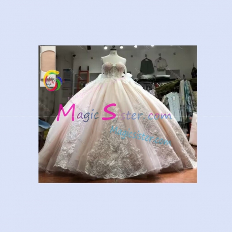 Blush Real Sample Quinceanera Dress